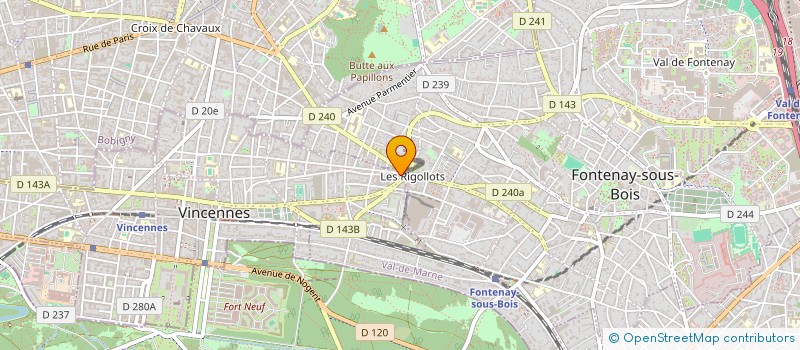 localisation de l'entreprise LA MER TOUTE L'ANNEE à VINCENNES