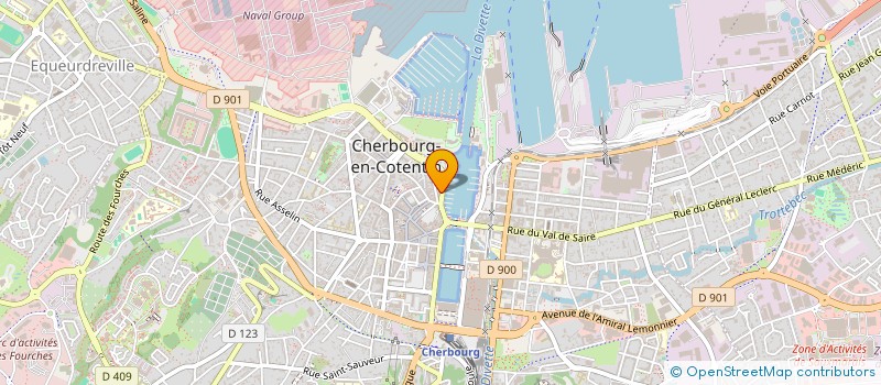 localisation de l'entreprise LA MER VEILLE  CHERBOURG-EN-COTENTIN