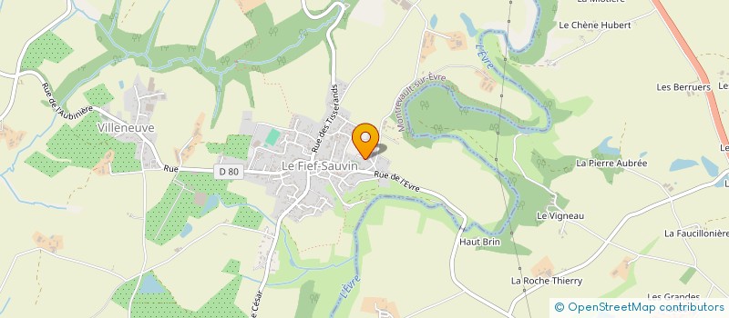 localisation de l'entreprise LA MER VEILLE  MAUGES-SUR-LOIRE