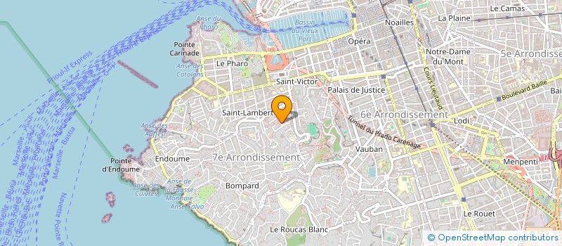 localisation de l'entreprise LA MER VEILLE à MARSEILLE
