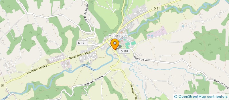 localisation de l'entreprise LA MERCERIE  HAUTERIVES