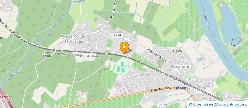 localisation de l'entreprise LA MERCERIE DE LILI  CADAUJAC