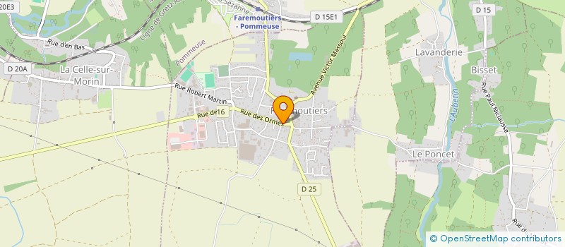 localisation de l'entreprise LA MERCIERE à FAREMOUTIERS