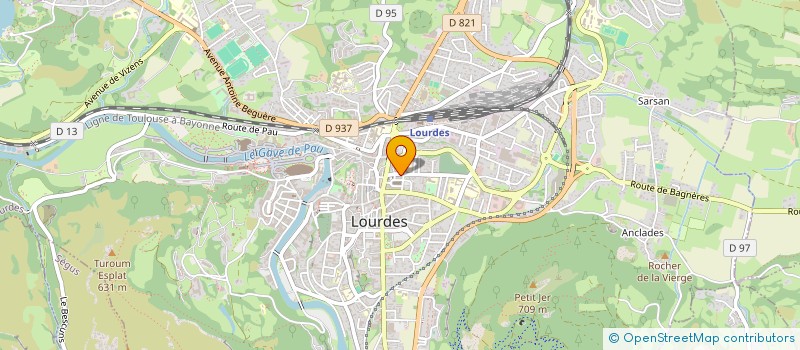 localisation de l'entreprise LA MERCIERE à LOURDES