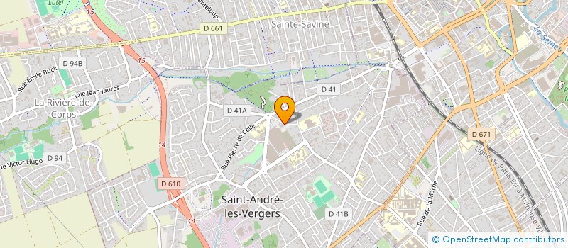 localisation de l'entreprise LA MERCURIALE  SAINT-ANDRE-LES-VERGERS