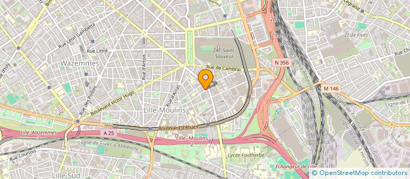 localisation de l'entreprise LA MERE à LILLE