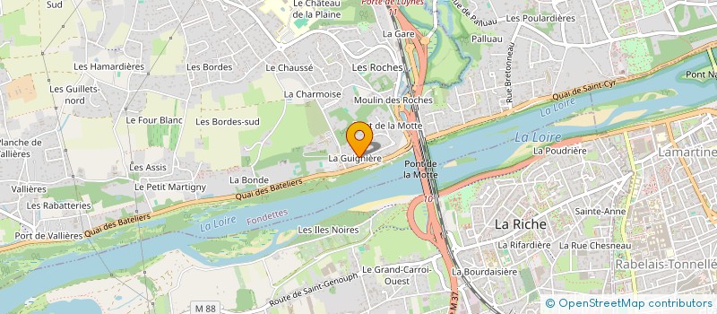 localisation de l'entreprise LA MERE DES DEUX CROIX OM. à FONDETTES