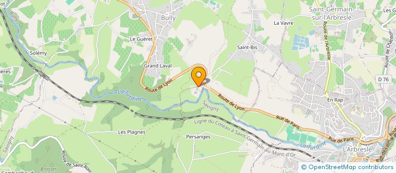 localisation de l'entreprise LA MERE DUCAROUGE  BULLY