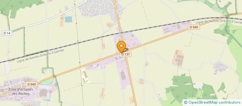 localisation de l'entreprise LA MERE ELOTINE à SAINTE-GEMME-LA-PLAINE