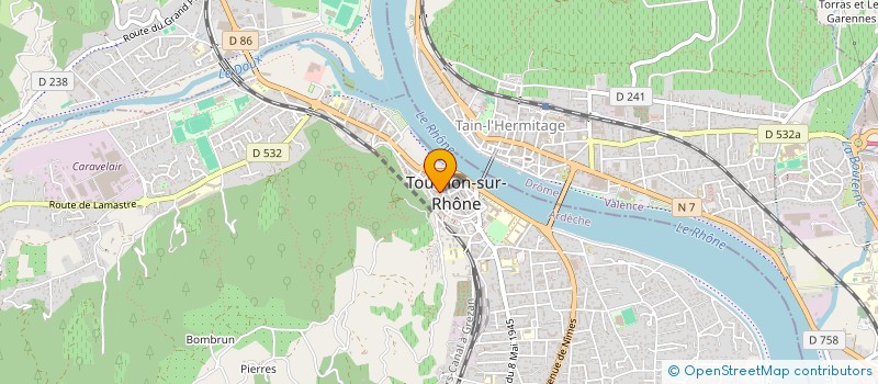 localisation de l'entreprise LA MERE ET L ENFANT à TOURNON-SUR-RHONE