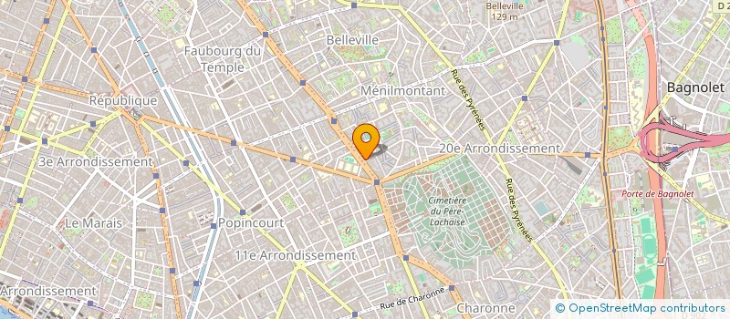 localisation de l'entreprise LA MERE LACHAISE  PARIS