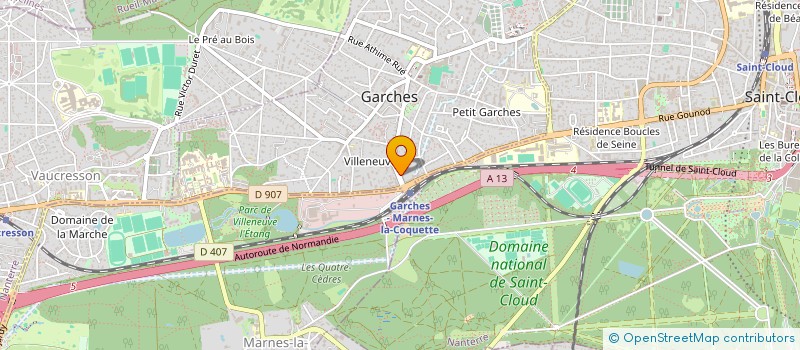 localisation de l'entreprise LA MERIDIENNE à GARCHES