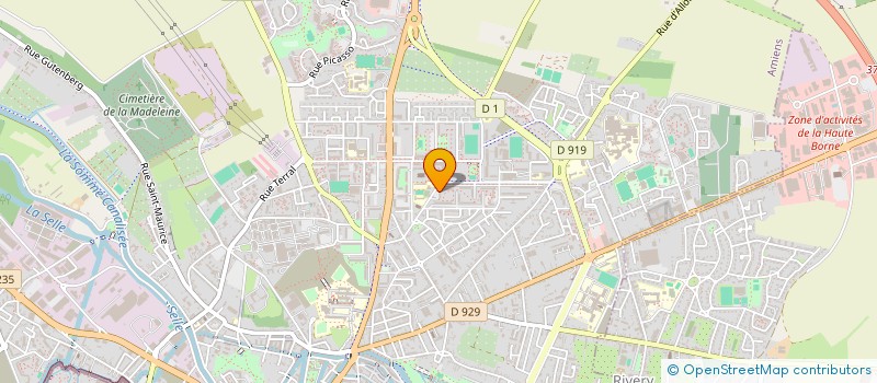 localisation de l'entreprise LA MERIDIENNE  AMIENS