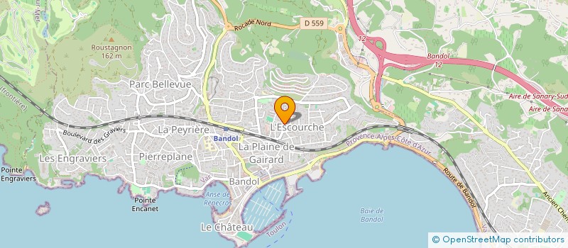 localisation de l'entreprise LA MERIDIENNE  BANDOL