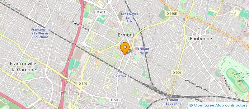 localisation de l'entreprise LA MERIDIENNE  ERMONT