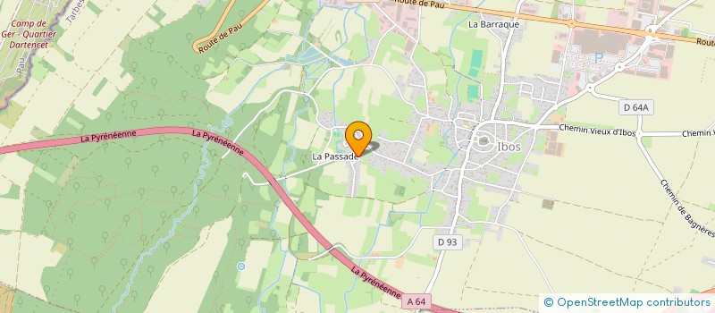 localisation de l'entreprise LA MERIDIENNE  IBOS