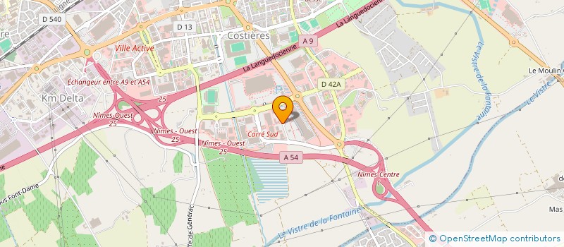 localisation de l'entreprise LA MERIDIONALE D'AGENCEMENT à NIMES