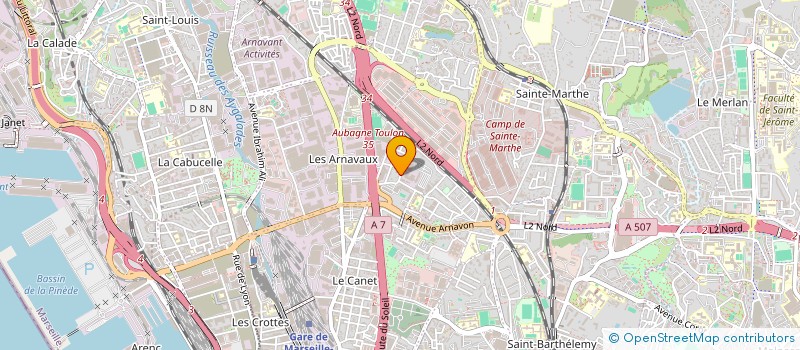 localisation de l'entreprise LA MERIDIONALE DE NETTOYAGE à MARSEILLE