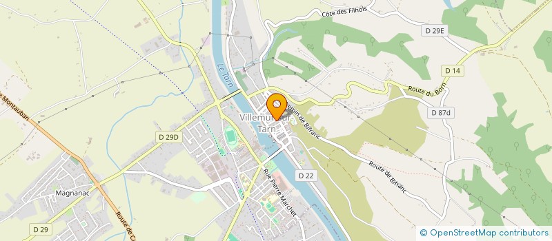 localisation de l'entreprise LA MERIDIONALE DE PREVOYANCE à VILLEMUR-SUR-TARN