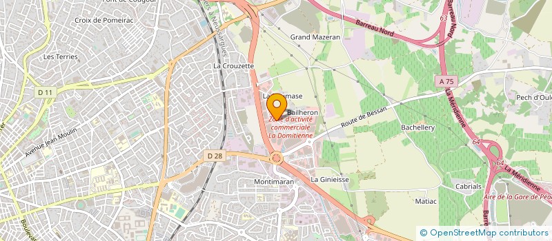 localisation de l'entreprise LA MERIDIONALE DES BOIS ET MATERIAUX à BEZIERS