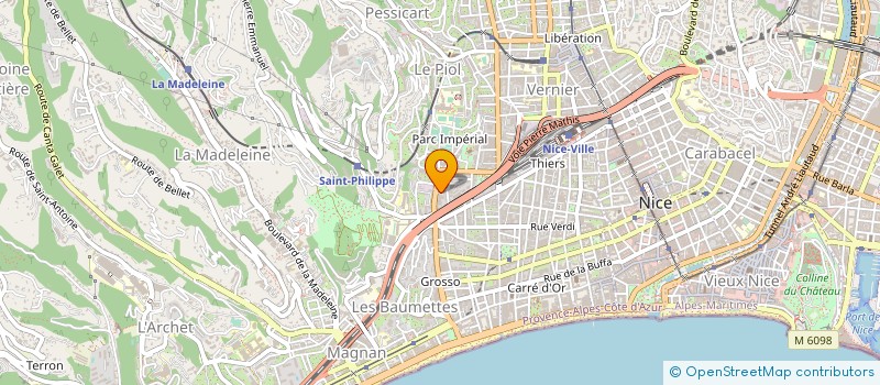 localisation de l'entreprise LA MERIDIONALE DU NETTOYAGE à NICE