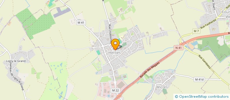 localisation de l'entreprise LA MERINDOLAISE  HERLIES