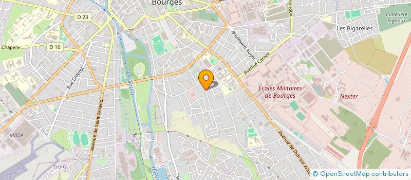 localisation de l'entreprise LA MERVEILLEUSE à BOURGES