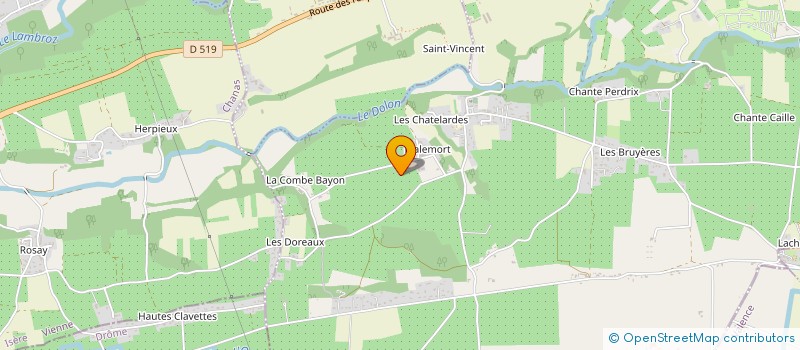 localisation de l'entreprise LA MESANGE à BOUGE-CHAMBALUD