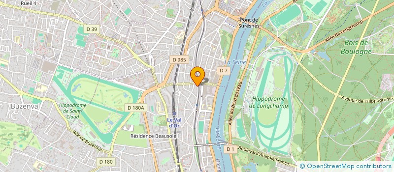 localisation de l'entreprise LA MESANGE à SAINT-CLOUD
