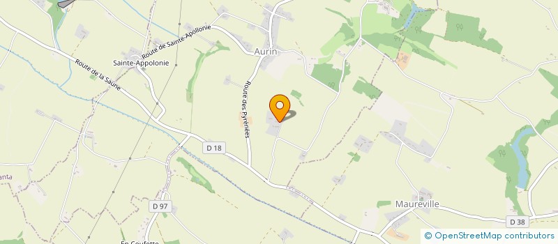 localisation de l'entreprise LA MESANGE  AURIN