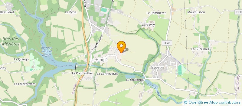 localisation de l'entreprise LA MESANGE  LE HINGLE