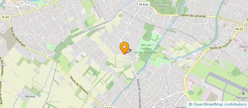 localisation de l'entreprise LA MESANGE BLEUE  CUGNAUX