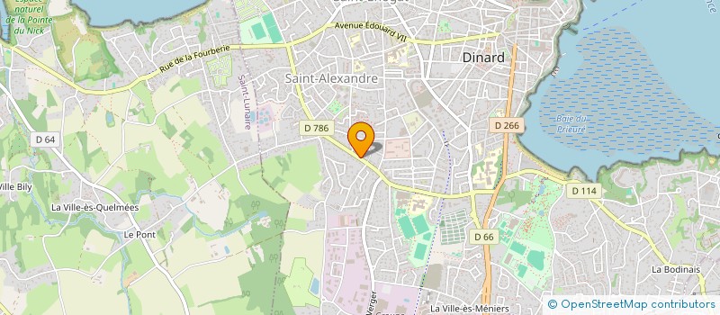 localisation de l'entreprise LA MESANGERE  DINARD