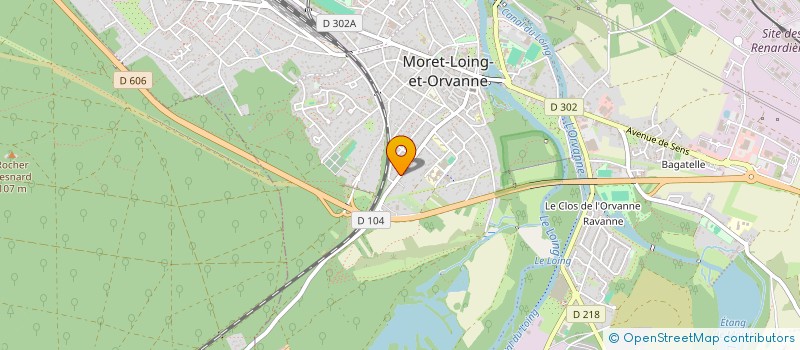 localisation de l'entreprise LA MESNIE DE LA ROSE  MORET-LOING-ET-ORVANNE