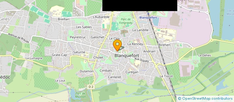 localisation de l'entreprise LA MESNIE DU BLANC CASTEL à BLANQUEFORT
