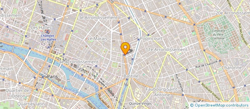 localisation de l'entreprise LA MESNIE H JACQUES BACHELIER  PARIS