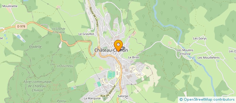 localisation de l'entreprise LA MESOPOTAMIE à CHATEAU-CHINON (VILLE)