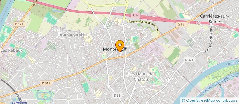 localisation de l'entreprise LA MESSAGERIE FRANCILIENNE à MONTESSON