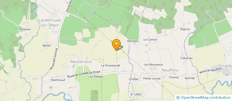 localisation de l'entreprise LA MESTERRIEUSE  MESTERRIEUX