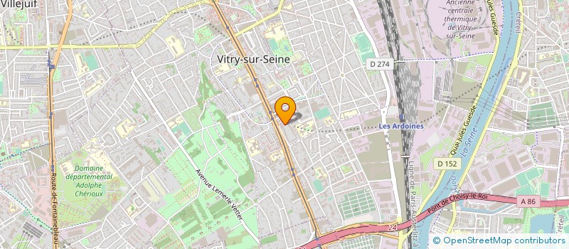 localisation de l'entreprise LA MESURE AU DIAPASON à VITRY-SUR-SEINE