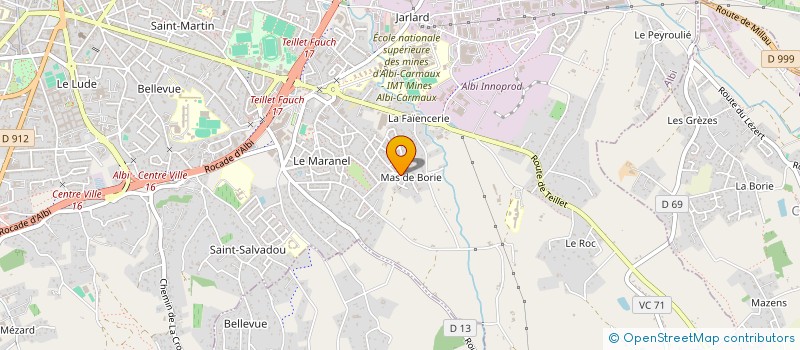 localisation de l'entreprise LA META-BIBLIOTHEQUE à ALBI