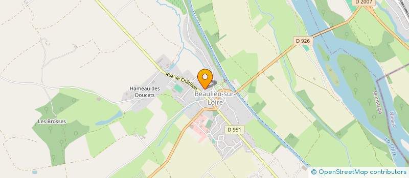 localisation de l'entreprise LA METAIRIE à BEAULIEU-SUR-LOIRE