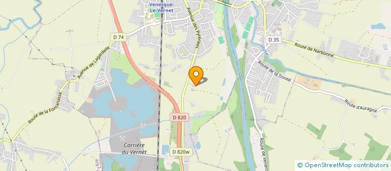 localisation de l'entreprise LA METAIRIE DE JOURDA à VERNET