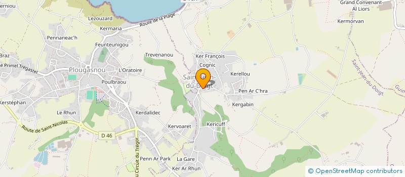 localisation de l'entreprise LA METAIRIE DE LA PORTE NEUVE  SAINT-JEAN-DU-DOIGT