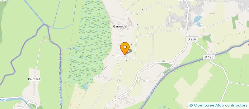 localisation de l'entreprise LA METAIRIE LES 2 COEURS  LA CHAPELLE-DE-BRAIN