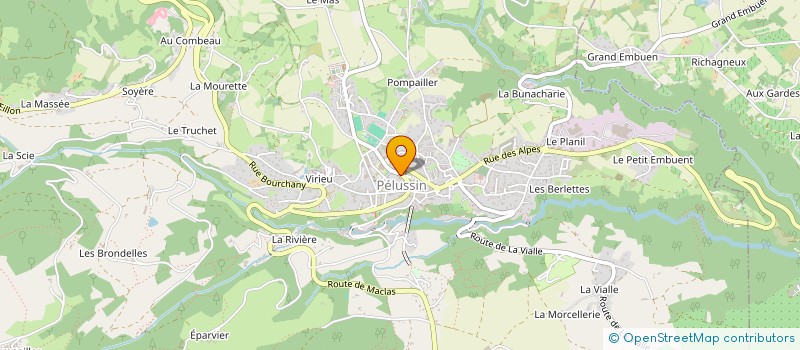 localisation de l'entreprise LA METALIK à PELUSSIN