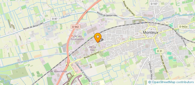 localisation de l'entreprise LA METALLERIE  VILLES-SUR-AUZON