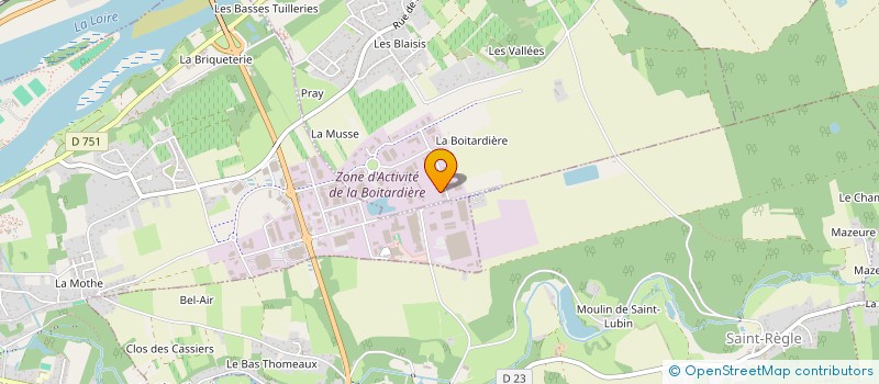 localisation de l'entreprise LA METALLERIE D'AMBOISE  POCE-SUR-CISSE