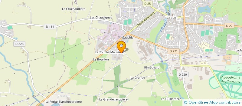 localisation de l'entreprise LA METALLERIE DES PICTONS  CRAON