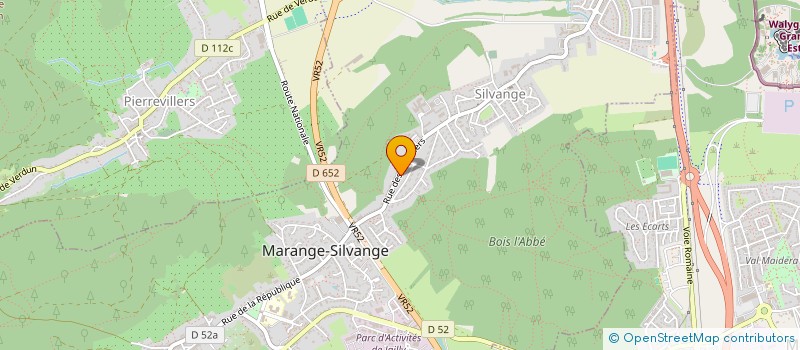 localisation de l'entreprise LA METALLERIE DU GRAOULLY  MARANGE-SILVANGE